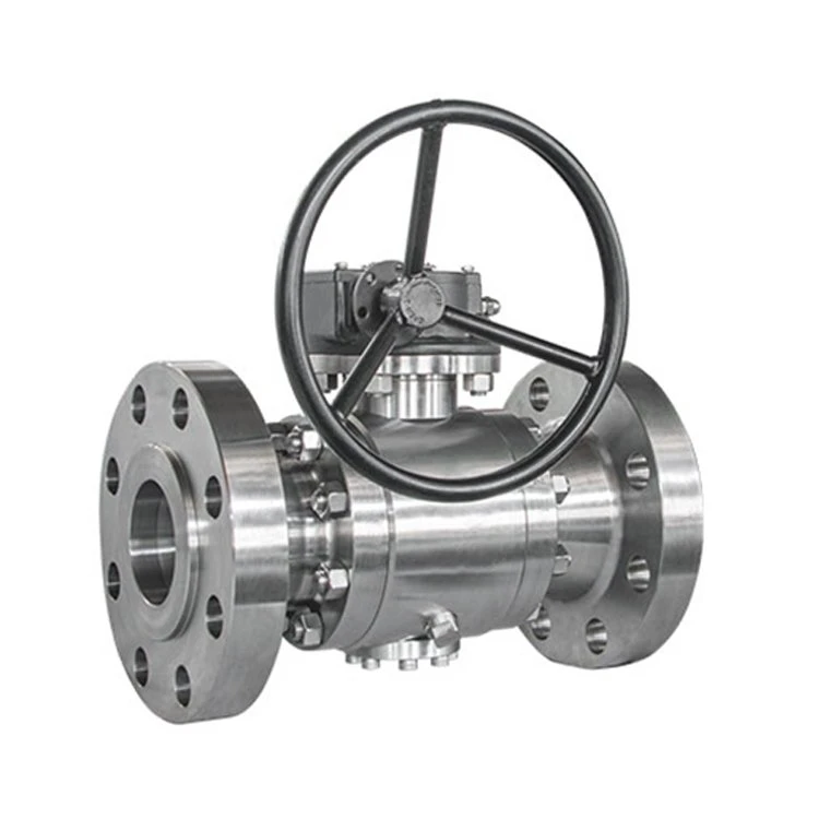 Hard metal-seated ball valve for high-temperature and abrasive service